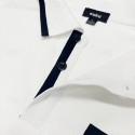 Men's Polo Shirt Golf Shirt Casual Sports Lapel Short Sleeve Fashion Basic Color Block Patchwork Front Pocket Summer Regular Fit White Red Navy Blue Blue Gray Polo Shirt