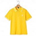 Men's Cotton Polo Shirt Golf Shirt Work Casual Lapel Ribbed Polo Collar Short Sleeve Basic Modern Color Block Eagle Patchwork Buttons Spring & Summer Regular Fit Yellow Burgundy Navy Blue Grey Cotton