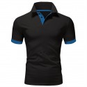 Men's Golf Shirt Polo Casual Sports Classic Short Sleeve Basic Casual Solid Color Plain Button Front Summer Spring Regular Fit Apple Green Light Pink Golden yellow Lake blue Yellow and Navy Black