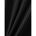 Men's Business Polo Golf Polos Shirts Work Business Lapel Ribbed Polo Collar Short Sleeve Basic Modern Stripes Textured Buttons Knitted Spring & Summer Regular Fit Black White Navy Blue Gray Business