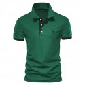 Cotton Men's Polos Giraffe Embroidery Short Sleeve Polo Shirts for Men High Quality Brand Design Polos Men Clothing