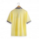 Men's Business Polo Golf Shirt Work Casual Lapel Classic Short Sleeve Basic Modern Color Block Patchwork Button Spring & Summer Regular Fit Light Yellow milk white khaki Gray Business Polo