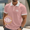 Men's Animal Patterned Polo Short Sleeve Polo Shirts Collared Shirts Business Casual School Outdoor Athleisure Daily Wear 3D Print Summer Pink Blue Brown