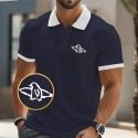 Men's Animal Patterned Polo Short Sleeve Polo Shirts Collared Shirts Business Casual School Outdoor Athleisure Daily Wear 3D Print Summer Pink Blue Brown