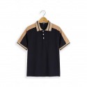 Men's Button Up Polos Golf Shirt Casual Holiday Lapel Short Sleeve Fashion Basic Color Block Patchwork Embroidered Summer Regular Fit Wine Black Navy Blue Green Light Blue Grey Button Up Polos