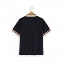 Men's Button Up Polos Golf Shirt Casual Holiday Lapel Short Sleeve Fashion Basic Color Block Patchwork Embroidered Summer Regular Fit Wine Black Navy Blue Green Light Blue Grey Button Up Polos