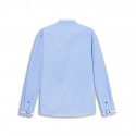 Men's Band Collar Shirt Dress Shirt Oxford Shirt Solid / Plain Color Wedding White Blue Gray Light Blue Long Sleeve Standing Collar Spring &  Fall Clothing Apparel