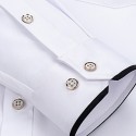 Business Formal Dress Shirt Wedding Men's  Button Down Shirt Collared Shirt Sea Blue Black White Wine Long Sleeve Graphic Prints Turndown Spring Fall  Outdoor Clothing Apparel