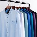 Business Formal Dress Shirt Wedding Men's  Button Down Shirt Collared Shirt Sea Blue Black White Wine Long Sleeve Graphic Prints Turndown Spring Fall  Outdoor Clothing Apparel