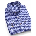 Dress Shirt Button Down Shirt Oxford Shirt Stripes and Plaid Wedding Office & Career Black Red Blue Long Sleeve Turndown Spring &  Fall Clothing Apparel