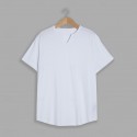Men's T Shirt Short Sleeve V Neck Summer Plain Fashion Classic Comfortable Street Casual Sports Black White Pink Top Tee for Men