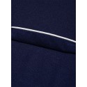 Men's Cotton Blend Polo Shirt Golf Shirt Street Casual Stand Collar Banded Collar Short Sleeve Fashion Basic Plain Classic Summer Regular Fit Navy Black White Red Cotton Blend Polo Shirt