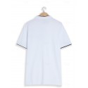 Men's Cotton Blend Polo Shirt Golf Shirt Street Casual Stand Collar Banded Collar Short Sleeve Fashion Basic Plain Classic Summer Regular Fit Navy Black White Red Cotton Blend Polo Shirt