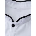 Men's Cotton Blend Polo Shirt Golf Shirt Street Casual Stand Collar Banded Collar Short Sleeve Fashion Basic Plain Classic Summer Regular Fit Navy Black White Red Cotton Blend Polo Shirt