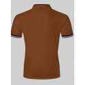Men's Cotton Blend Polo Shirt Golf Shirt Street Casual Stand Collar Banded Collar Short Sleeve Fashion Basic Plain Classic Summer Regular Fit Navy Black White Red Cotton Blend Polo Shirt