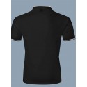 Men's Cotton Blend Polo Shirt Golf Shirt Street Casual Stand Collar Banded Collar Short Sleeve Fashion Basic Plain Classic Summer Regular Fit Navy Black White Red Cotton Blend Polo Shirt