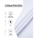 Men's Cotton Blend Polo Shirt Golf Shirt Street Casual Stand Collar Banded Collar Short Sleeve Fashion Basic Plain Classic Summer Regular Fit Navy Black White Red Cotton Blend Polo Shirt