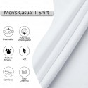 Men's Cotton Blend T-Shirt Short Sleeve V Neck Summer Plain Fashion Classic Comfortable V Neck Street Casual Sports Light Blue Dark Brown Black Top Tee for Men