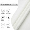 100% Cotton Men's Casual T Shirt Plain Crew Neck  Summer Tee Street Holiday Short Sleeve Raw Edges Fashion Casual Comfortable Top Tee