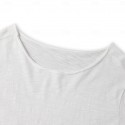 100% Cotton Men's Casual T Shirt Plain Crew Neck  Summer Tee Street Holiday Short Sleeve Raw Edges Fashion Casual Comfortable Top Tee