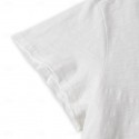 100% Cotton Men's Casual T Shirt Plain Crew Neck  Summer Tee Street Holiday Short Sleeve Raw Edges Fashion Casual Comfortable Top Tee