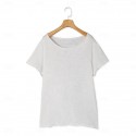 100% Cotton Men's Casual T Shirt Plain Crew Neck  Summer Tee Street Holiday Short Sleeve Raw Edges Fashion Casual Comfortable Top Tee