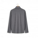 Men's 65% Cotton Mock Turtleneck Tee Top Long Sleeve Shirt Solid Color Turtleneck Formal Outdoor Long Sleeve High Neck Clothing Apparel Daily Casual Street Style