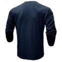 100% Cotton Men's Henley Shirt Tee Top Long Sleeve Shirt Long Sleeve Solid Color Fashion Daily Buttons Henley Outdoor Casual Summer Dark Brown Dark Grey Black Henley T-Shirt