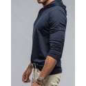 95% Cotton Men's T shirt Tee Top Plain Hooded Street Vacation Long Sleeve Clothing Apparel Polyester Fashion Designer Basic Tee