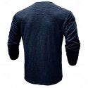 Men's Henley Shirt Tee Top Long Sleeve Shirt Long Sleeve Solid Color Fashion Daily Buttons Henley Outdoor Casual Summer Dark Brown Dark Grey Dark Red Henley T-Shirt