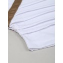 Men's Henley Shirt Raglan T Shirt Plain Slim Pleated Henley Outdoor Daily Short Sleeve Patchwork Pleats Clothing Apparel Fashion Designer Casual