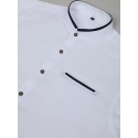 Men's Shirt Band Collar Shirt Dress Shirt Oxford Shirt Button Up Shirt Wedding Vacation White Navy Blue Gray Light Blue Long Sleeve Standing Collar Spring & Summer Clothing Apparel Front Pocket