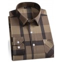 Men's Plaid / Striped / Chevron / Round Quincea帽era & Sweet Sixteen Corporate Clothing Light Yellow Black Red Blue Long Sleeve Turndown All Seasons Clothing Apparel Buckle