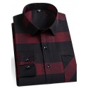 Men's Plaid / Striped / Chevron / Round Quincea帽era & Sweet Sixteen Corporate Clothing Light Yellow Black Red Blue Long Sleeve Turndown All Seasons Clothing Apparel Buckle