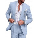 Men's Casual Summer T Shirt Casual Shirt Standard Fit Long Sleeve Lapel Solid Color Polyester Black White Pink 2025