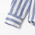 Men's Shirt Linen Shirt Summer Shirt Casual Shirt Beach Shirt Button Up Shirt Striped Vacation Holiday Black Yellow Pink Red Long Sleeve Turndown Spring &  Fall Clothing Apparel Button-Down