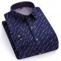 Men's Shacket Plaid / Striped / Chevron / Round Vacation New Year Dark Red Dark Navy Royal Blue Blue Long Sleeve Classic Collar Fall / Winter Clothing Apparel Print