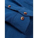 Men's Shacket Solid / Plain Color Vacation New Year Yellow Red Dark Navy Blue Long Sleeve Classic Collar Fall / Winter Clothing Apparel Print