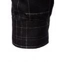 Men's Plaid Shirt Button Up Shirt Plaid Outdoor Daily Black Green Long Sleeve Lapel Spring &  Fall Clothing Apparel Pocket