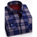 Men's Shacket Plaid / Striped / Chevron / Round Vacation New Year Black Dark Red Yellow Blue Long Sleeve Classic Collar Fall / Winter Clothing Apparel Print