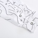 Men's Graphic Shirt Long Sleeve Shirt Classic Collar Casual Daily White Clothing Apparel Simple