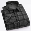 Men's Shacket Plaid / Striped / Chevron / Round Vacation New Year Dark Red Yellow Red Blue Long Sleeve Classic Collar Fall / Winter Clothing Apparel Print