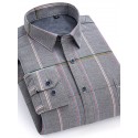 Men's Shacket Plaid / Striped / Chevron / Round Vacation New Year Light Blue Navy blue+white Yellow Red Long Sleeve Classic Collar Fall / Winter Clothing Apparel Print