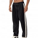 Men's Athletic Pants Sweatpants Corduroy Pants Trousers Pocket Drawstring Elastic Waist Color Block Comfort Sports Outdoor Daily Fashion Casual Black Army Green Micro-elastic
