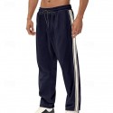 Men's Athletic Pants Sweatpants Corduroy Pants Trousers Pocket Drawstring Elastic Waist Color Block Comfort Sports Outdoor Daily Fashion Casual Black Army Green Micro-elastic