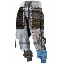 Color Block Casual Men's 3D Print Sweatpants Joggers Pants Trousers Outdoor Street Casual Daily Polyester Yellow Pink Blue S M L Mid Waist Elasticity Pants