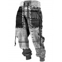 Color Block Casual Men's 3D Print Sweatpants Joggers Pants Trousers Outdoor Street Casual Daily Polyester Yellow Pink Blue S M L Mid Waist Elasticity Pants