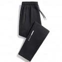 Men's Athletic Pants Jogging Pants Training Pants Pocket Elastic Waist Plain Comfort Sports Outdoor Sports Black Light Grey Micro-elastic
