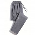 Men's Athletic Pants Jogging Pants Training Pants Pocket Elastic Waist Plain Comfort Sports Outdoor Sports Black Light Grey Micro-elastic