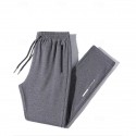 Men's Athletic Pants Jogging Pants Training Pants Pocket Elastic Waist Plain Comfort Sports Outdoor Sports Black Light Grey Micro-elastic